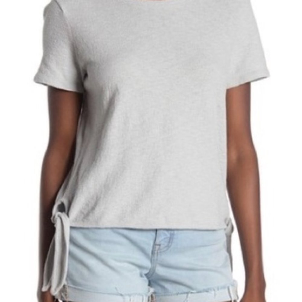 Madewell Side Tie Top in Vapor Grey - Picture 10 of 10